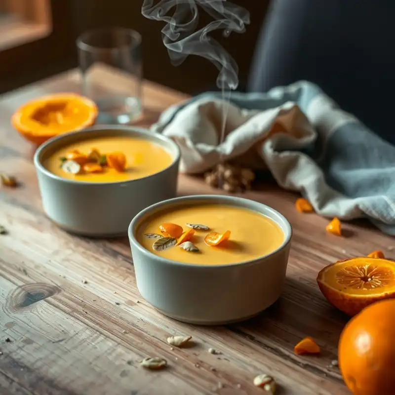 Crema de Calabaza Rostizada y Romero Fresco