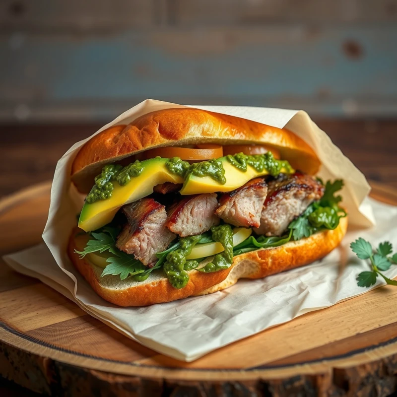 Delicia Ahumada de Cordero con Chimichurri Cítrico