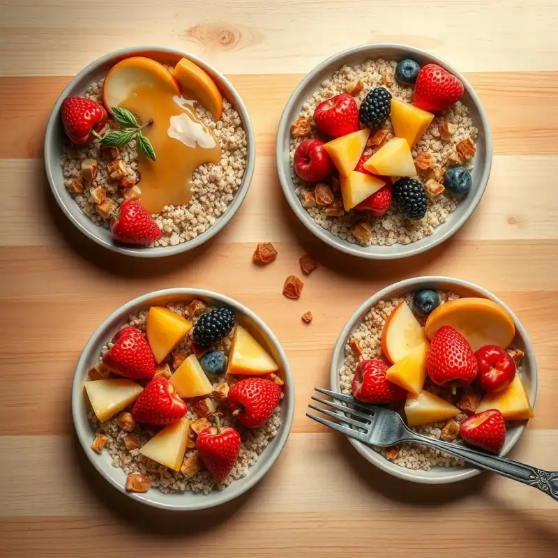 Amanecer Dorado: Quinoa con Frutas y Almendras