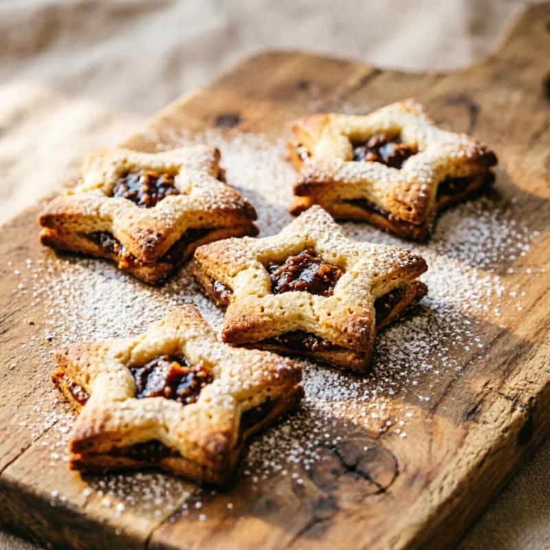 Estrellas de Higo con Crema de Cardamomo
