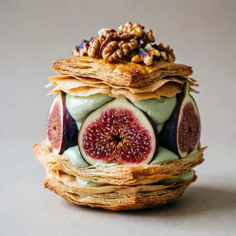 Tarta Esfera de Higo y Cardamomo