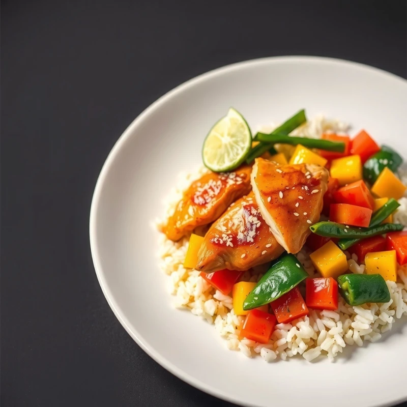 Salteado Rápido de Pollo y Vegetales