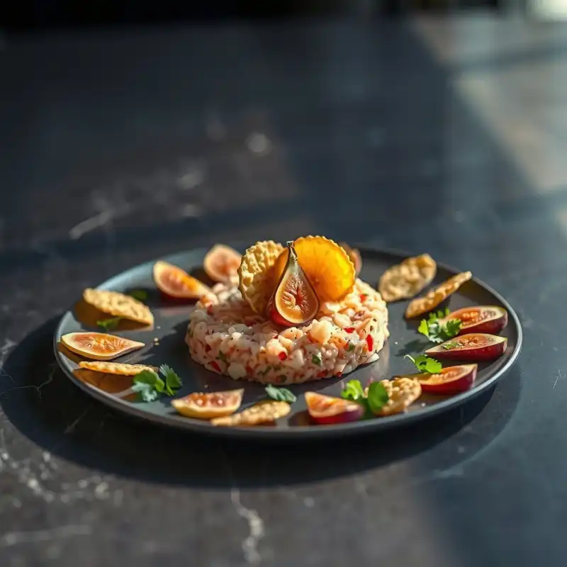 Tartar Marino de Higos y Lubina