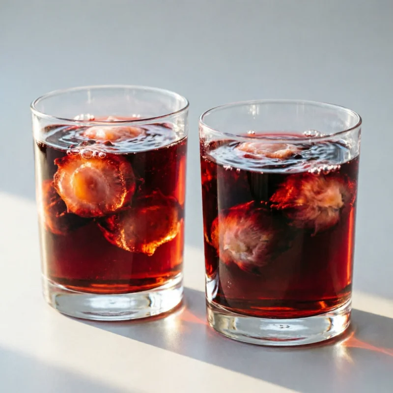 Bruma Cítrica de Granada y Cardamomo con Esferas de Hibisco