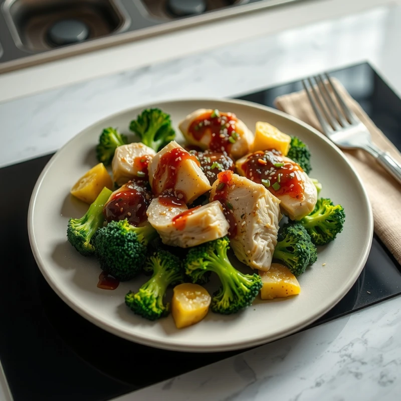 Salteado Rápido de Pollo con Brócoli