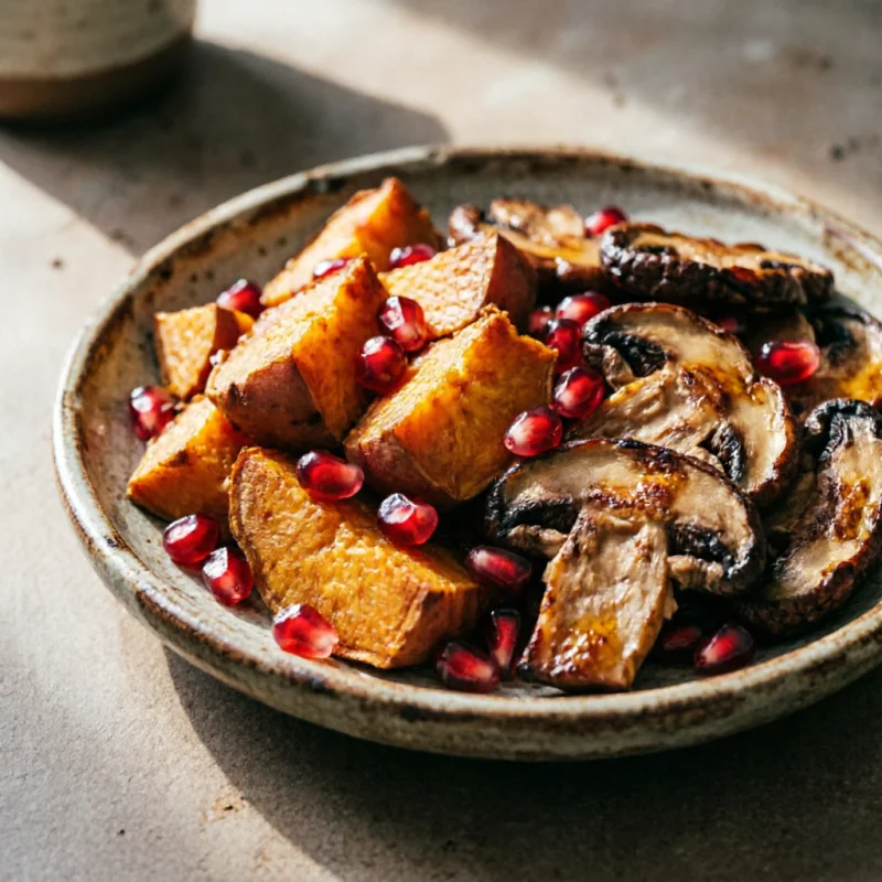 Bocados de Boniato y Shiitake Sellados