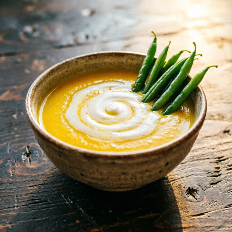 Caldo Amarillo de Ají Dulce y Chauchas