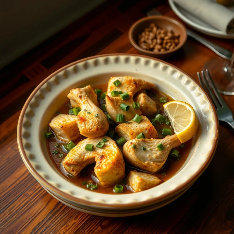Pollo Cremoso al Limón y Romero