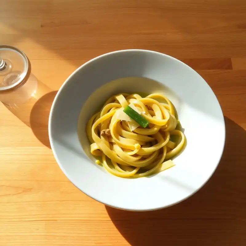 Tagliatelle con Salsa de Calabacín Cremosa y Limón