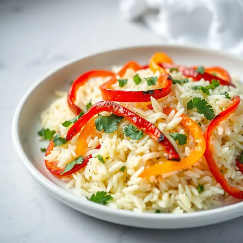 Riz Basmati Ahumado con Pimientos de Verano y Limón