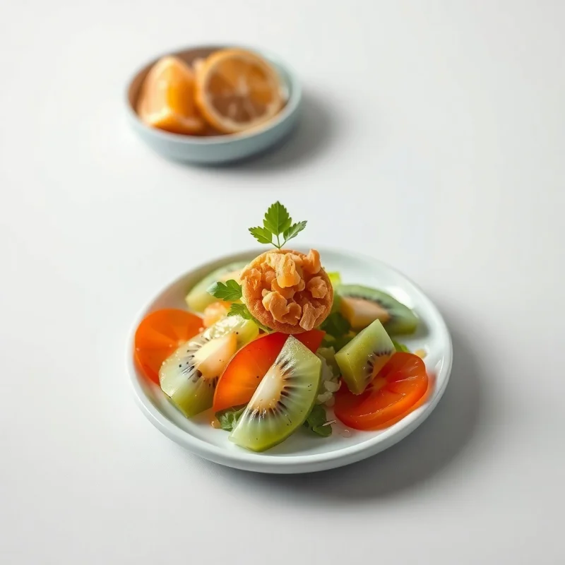 Ensalada de Apio y Kiwi Brillante