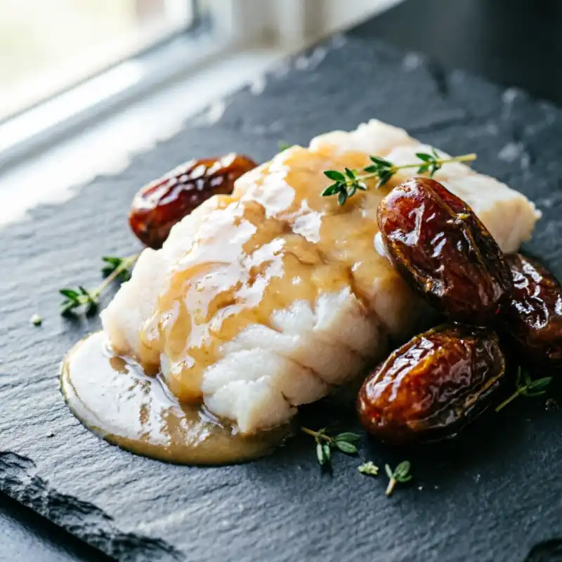 Bacalao Confitado con Dátiles Umami