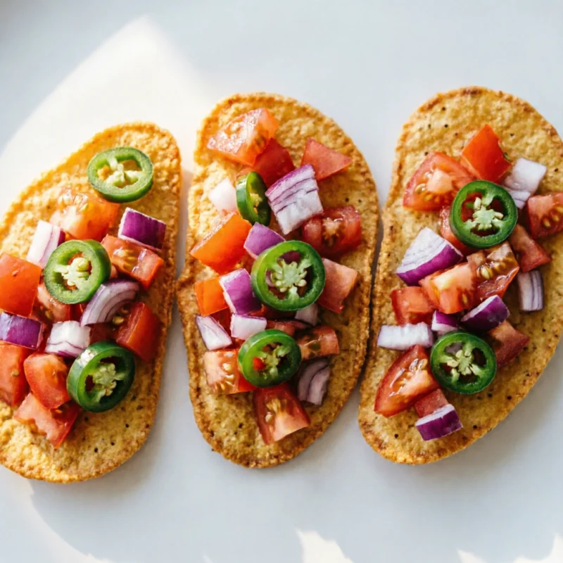 Tostadas de Maíz Picante con Jitomate