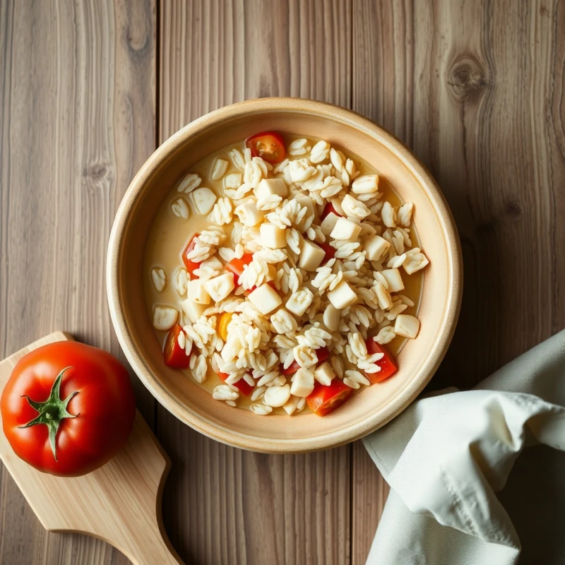 Arroz Cremoso con Atún y Tomate