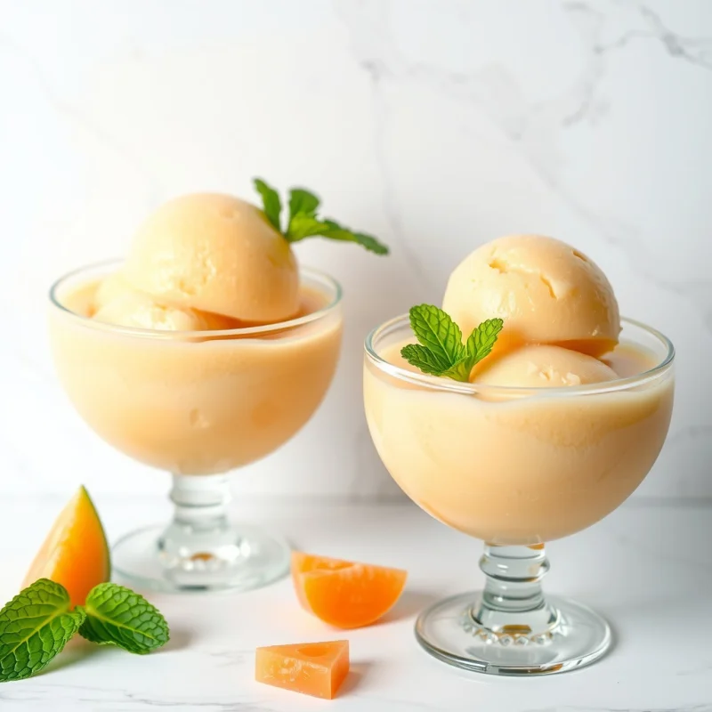Sorbete de Melón y Menta