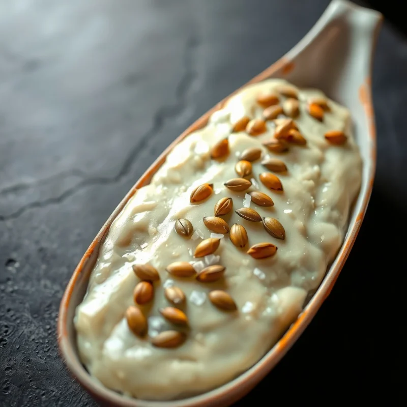 Puré Cremoso de Puerro con Crujiente