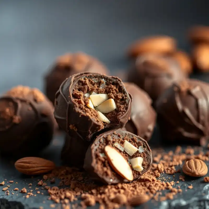 Bolas de Cacao Amargo con Fibra Crujiente