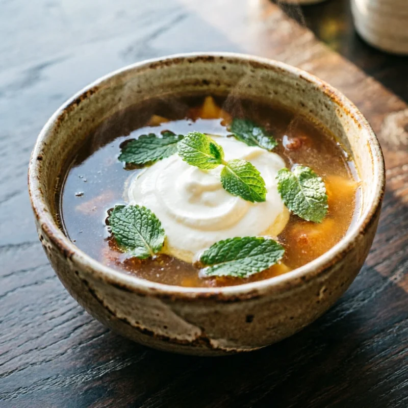 Caldo de Higos Tardíos y Romero Ahumado