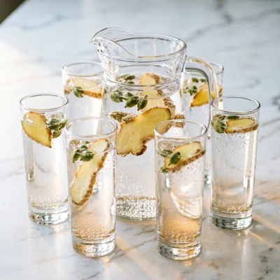Agua de Coco Especiada con Cardamomo y Jengibre