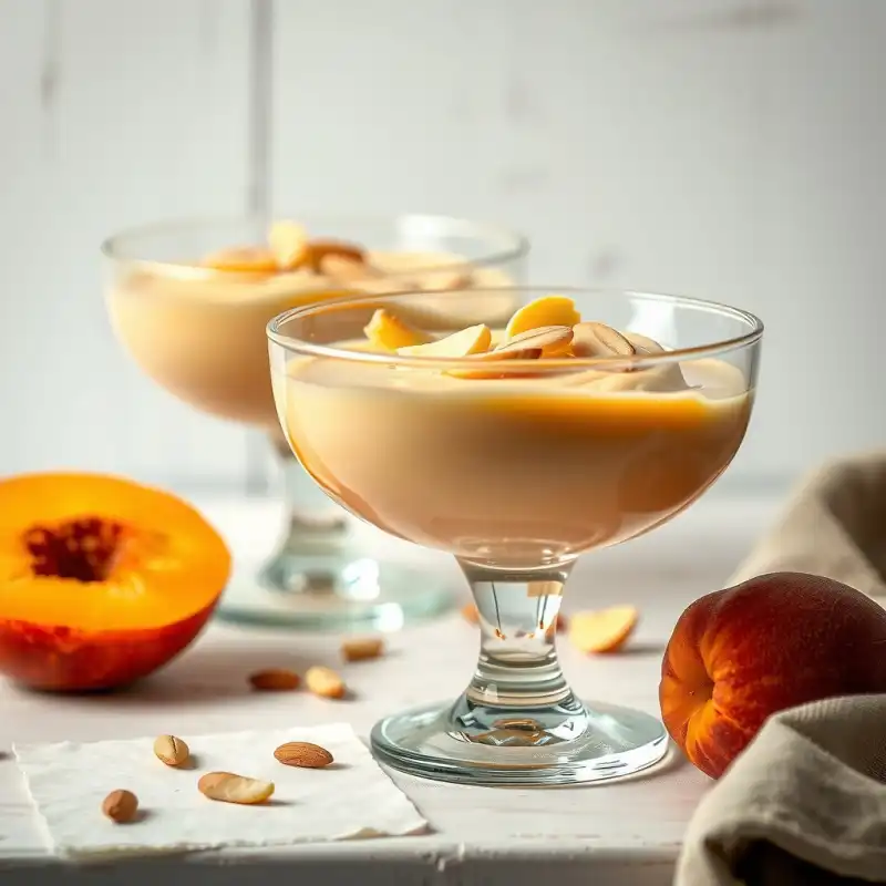 Mousse Cremoso de Durazno y Miso Ahumado