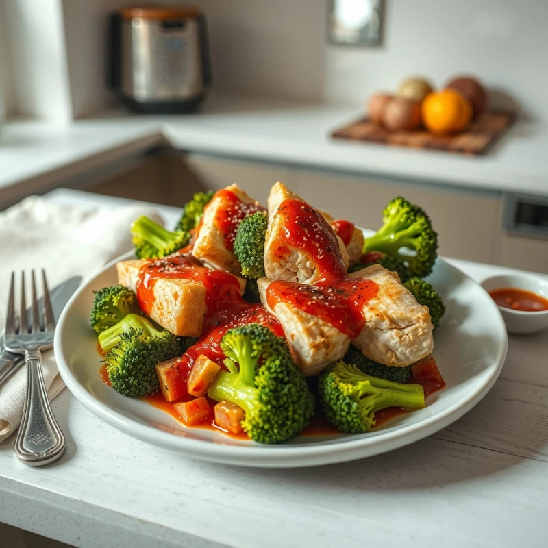 Salteado Rápido de Pollo y Brócoli