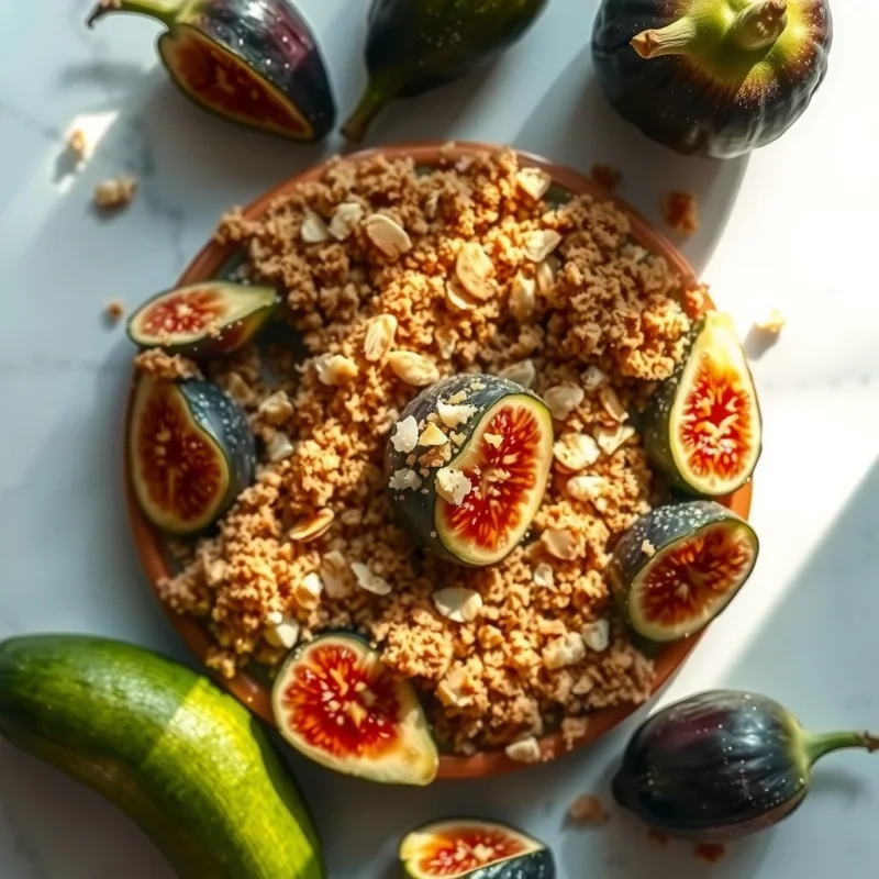 Crumble Crujiente de Calabacín y Almendra con Toque Cítrico