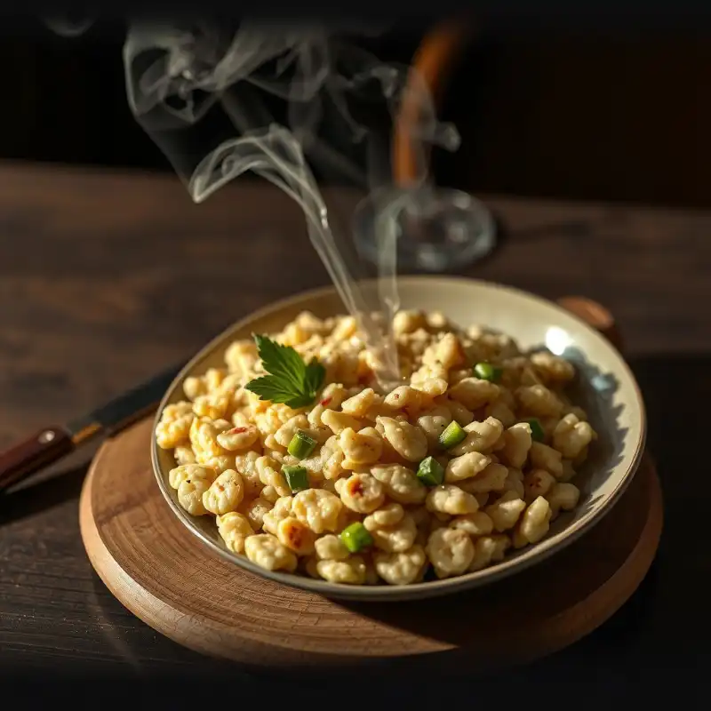 Risotto Cremoso de Hongos y Espárragos con Trufa Negra