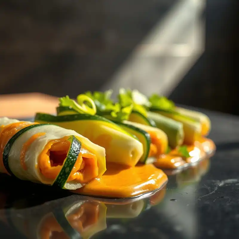 Rollitos Veraniegos de Calabacín Thai-Citrus