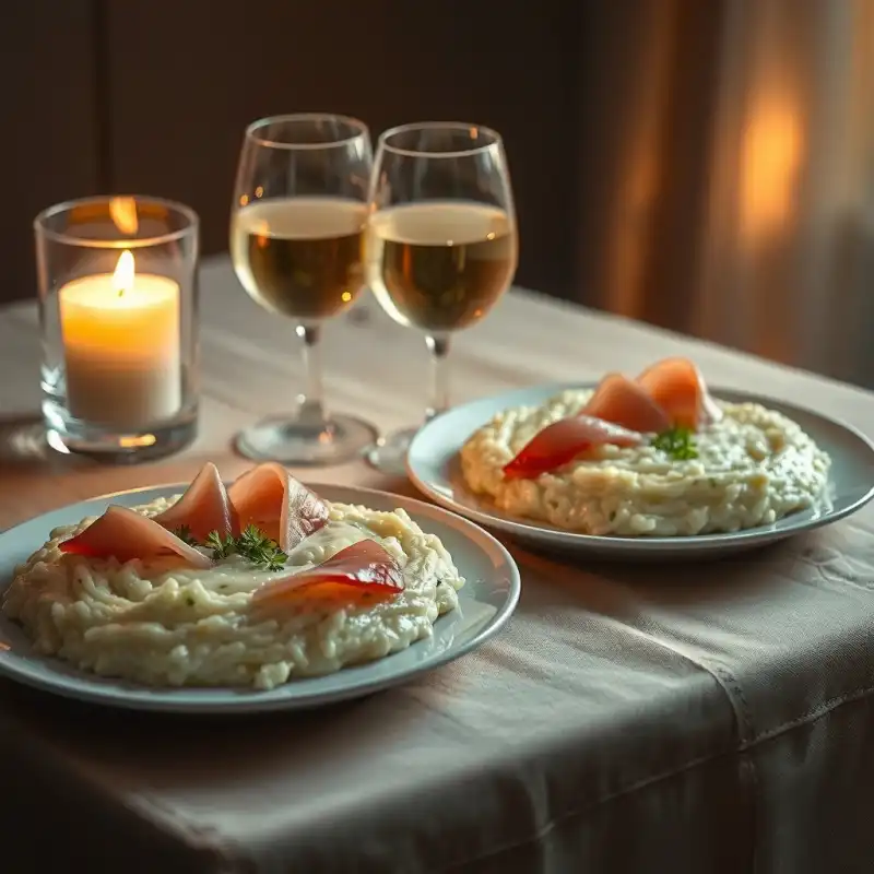 Serenata de Salmón y Limón con Risotto Cremoso