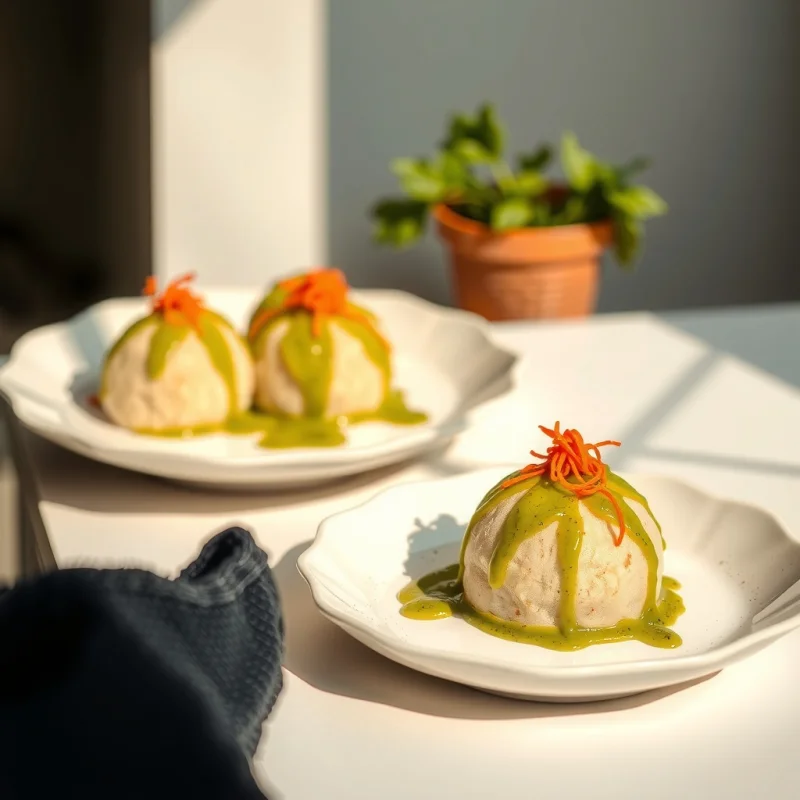 Mochis de Zapallito con Chipotle y Miso