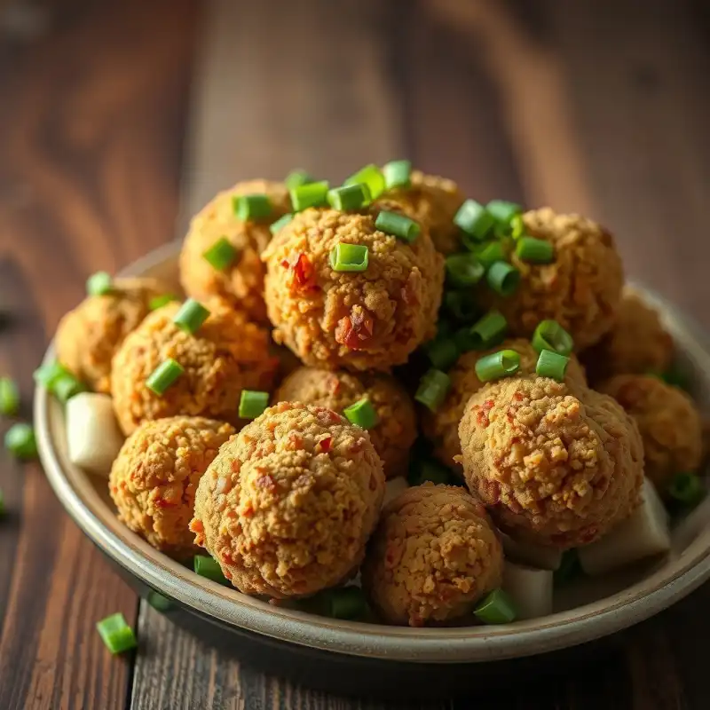Bolas de Coliflor Ahumada y Castaña