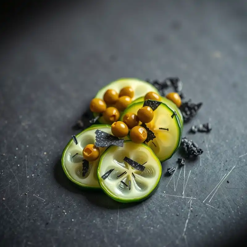 Perlas de Mar de Calabacín y Alcaparras