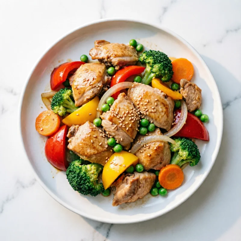 Salteado Rápido de Pollo con Verduras