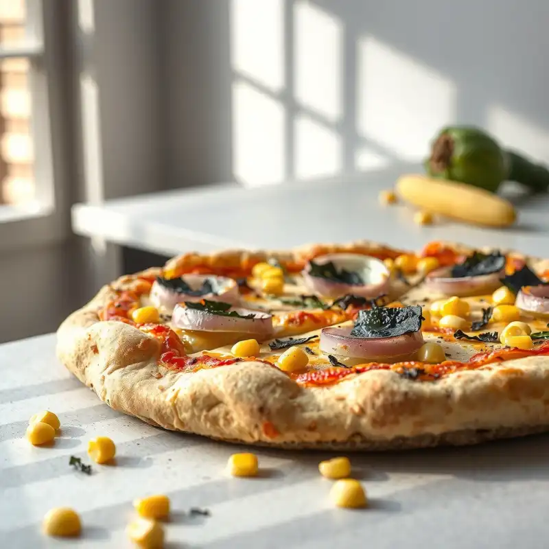 Pizza de Algas y Maíz: Brisa Marina en Verano