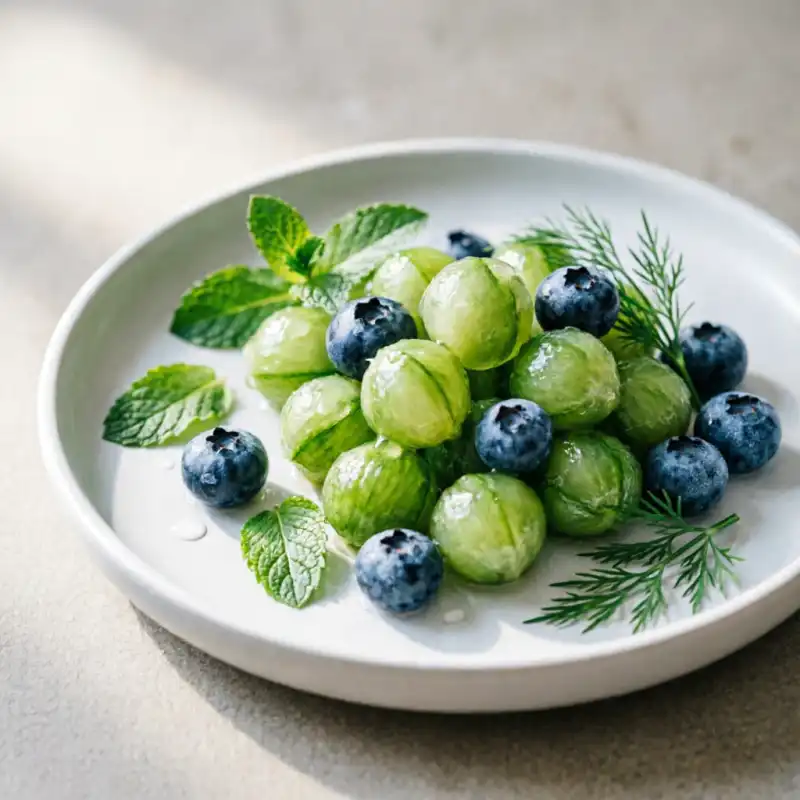 Perlas Verdes de Pepino y Arándano
