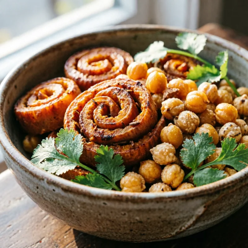 Rollitos Especiados de Batata y Garbanzo