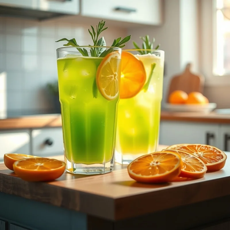 Néctar Cítrico de Verdeo y Kiwi