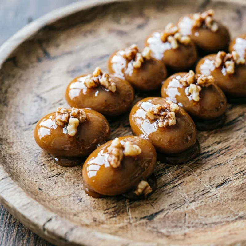 Perlas de Café Acarameladas con Nuez Tostada