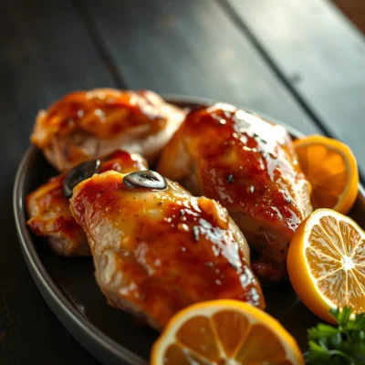Pollo al Limón con Pomelo y Tomillo