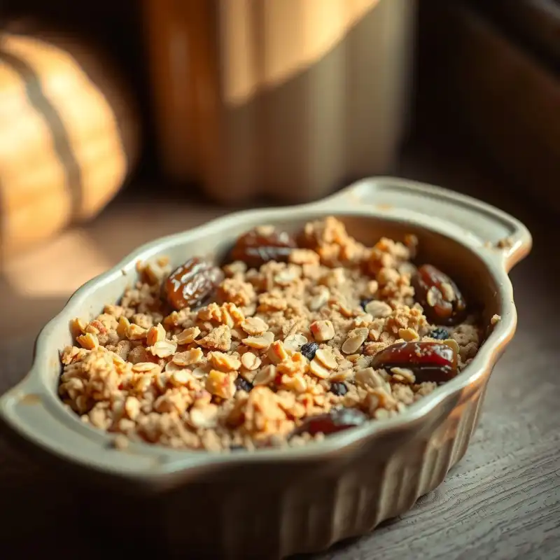 Crumble de Castañas y Dátiles Balsámicos