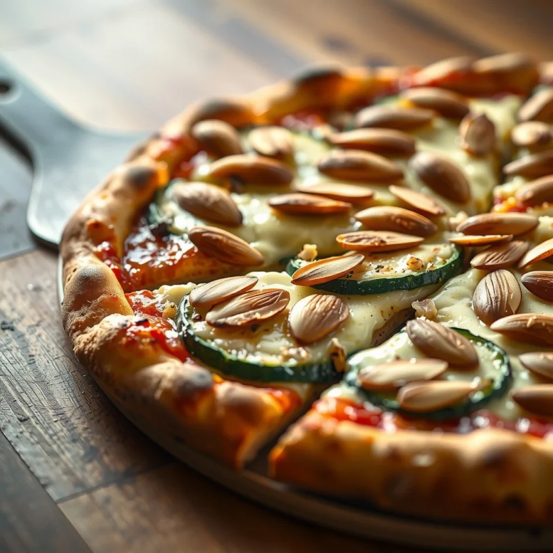 Pizza Rustica de Zapallito Tostado y Pavo Ahumado