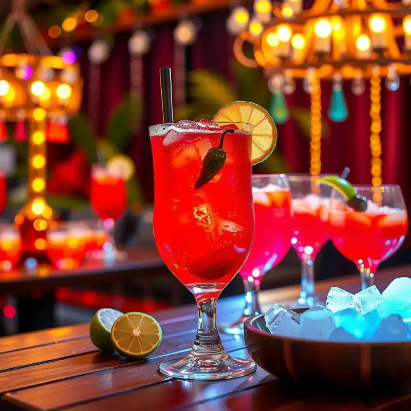 Agua Fresca de Jamaica Picante