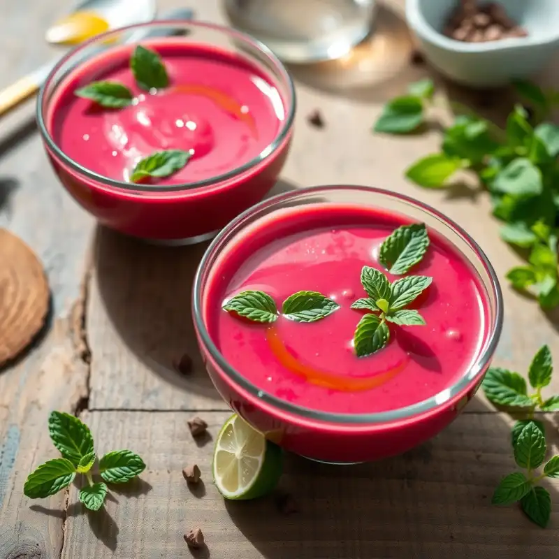 Gazpacho Refrescante de Ciruelas y Pepino