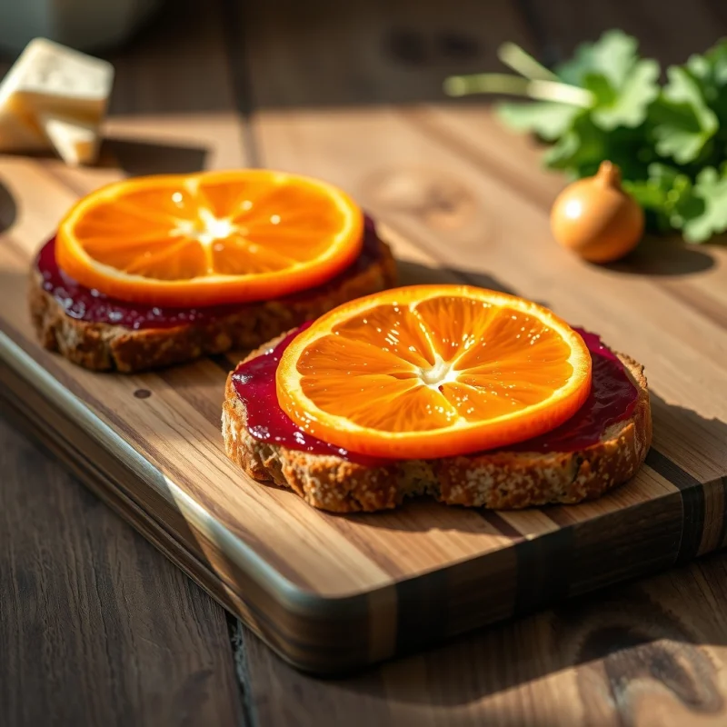 Tostada de Invierno con Remolacha y Naranja