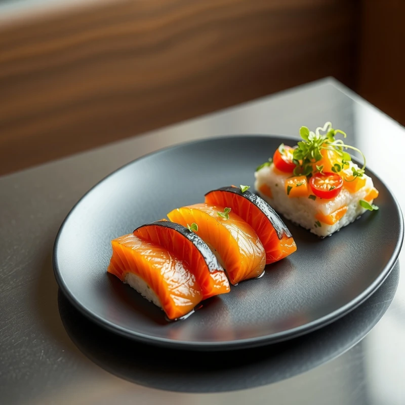 Tataki de Atún con Ensalada Cítrica Marina