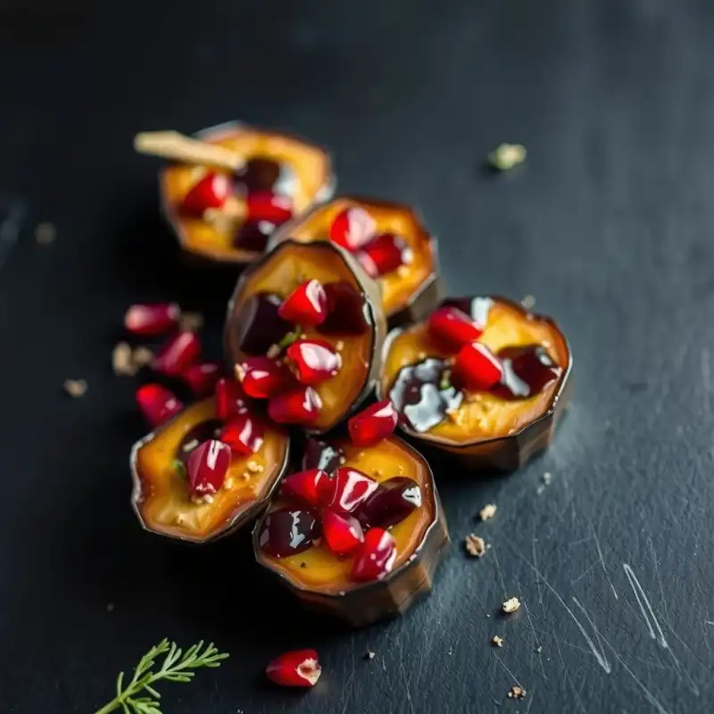 Tapas de Boteño Glaseado con Granada y Za'atar