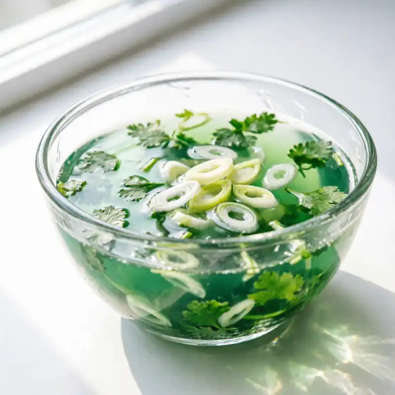 Consomé Esmeralda De Cilantro Y Puerro