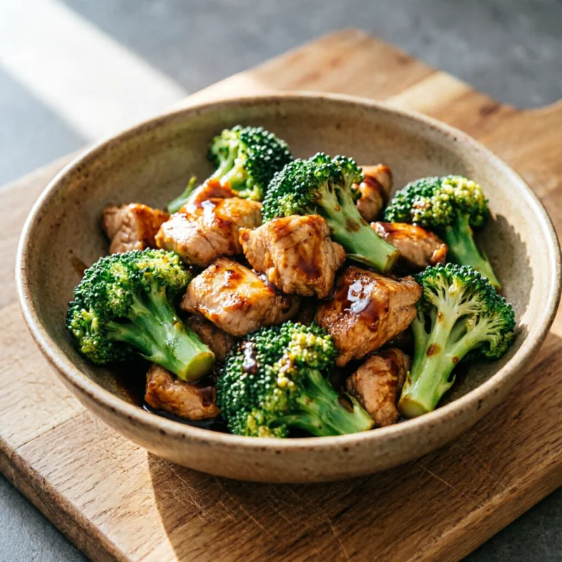 Salteado Rápido de Pollo y Brócoli