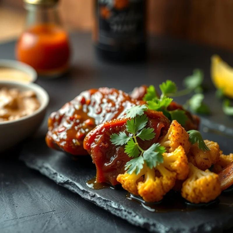 Muslo de Pato con Salsa de Tamarindo y Cardamomo