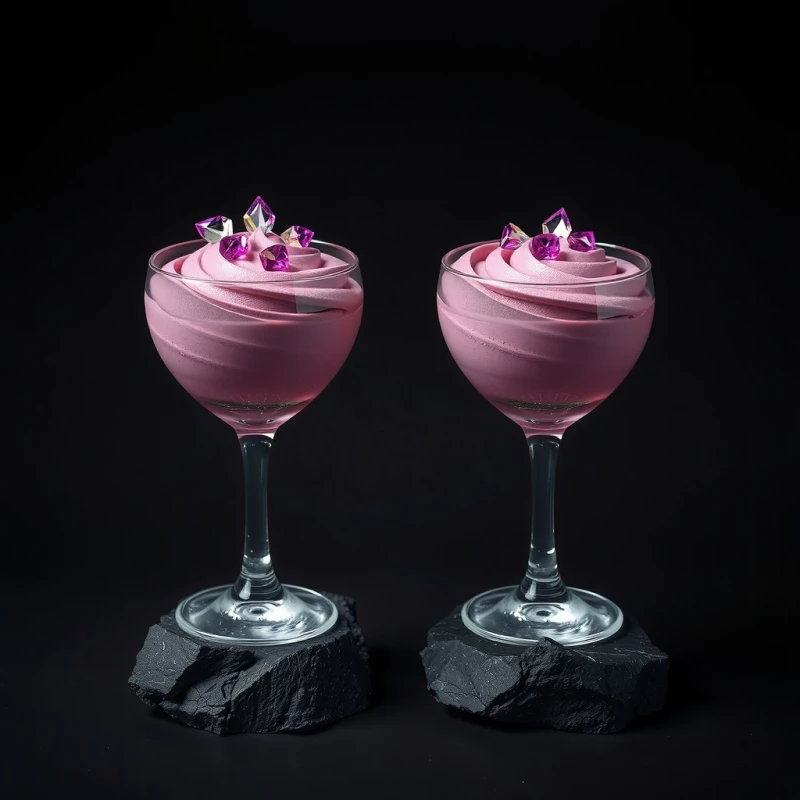 Eclipse Floral: Mousse de Violeta y Pétalos
